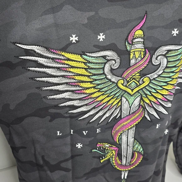 Affliction Men's Black Label Hoodie - Picture 12 of 13